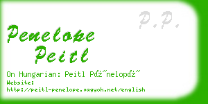 penelope peitl business card